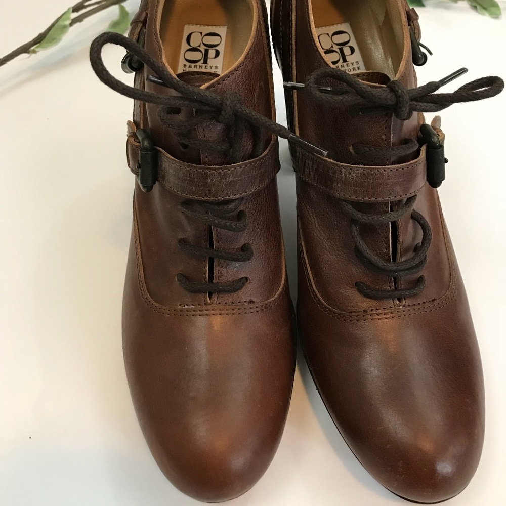 Barneys New York Co-op Brown Ankle Booties - Picture 4 of 8